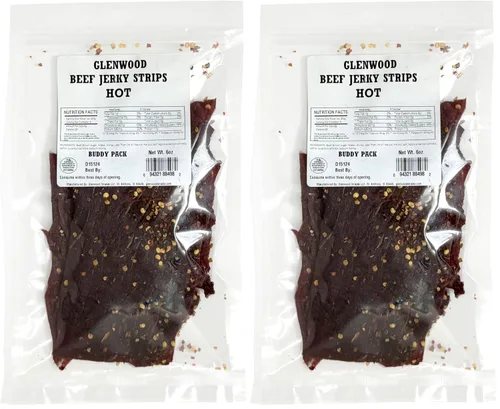 Vista 8 de Glenwood Beef Jerky tierna - Tiras de carne seca de res de 6 onzas (6 onzas, original)