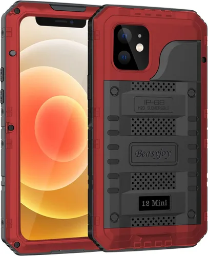 Vista 17 de Beasyjoy Funda para iPhone 12 - Impermeable, Grado Militar Resistente a Golpes con Protector de Pantalla Integrado, Protección Completa del Cuerpo