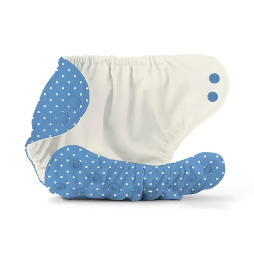 Vista 4 de Esembly Cubierta para pañales de tela, pañal de natación reutilizable, impermeable, transpirable, capa exterior ajustable sobre interior absorbente