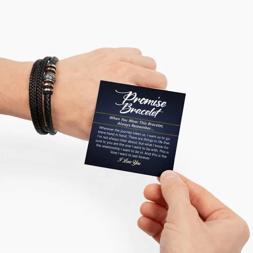 Vista 4 de FG Family Gift Mall Pulsera "Para Mi Hombre Te Amo", Regalos para Él, Esposo, Novio, Regalos Sentimentales de Esposa, Novia, Pulsera Para Mi Hombre