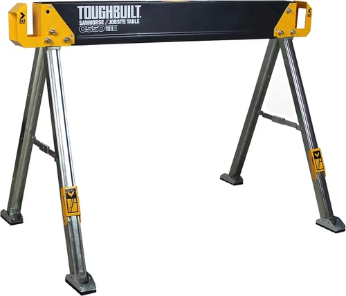 Vista 10 de ToughBuilt - Caballete plegable y mesa de trabajo, 1,100 libras, TB-C300