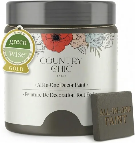 Vista 114 de Country Chic - Pintura a la tiza todo en uno para muebles y armarios, ecológica, acabado mate, con primer y sellador, para madera y metal, Alchemist