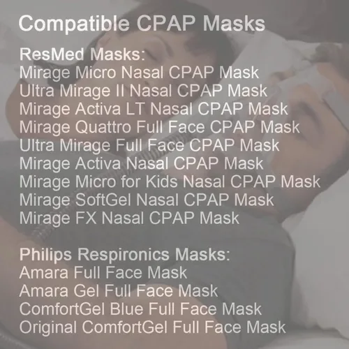 Vista 5 de Correa de casco para mascarilla CPAP, Correa universal de casco CPAP para mascarilla CPAP, Material elástico cómodo y duradero, Gris estándar