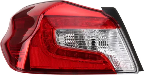 Vista 111 de Ensamble de luz trasera exterior TRQ para lado del conductor izquierdo trasero. Compatible con Toyota Corolla XLE 2020, 2021, 2022 y Toyota Corolla