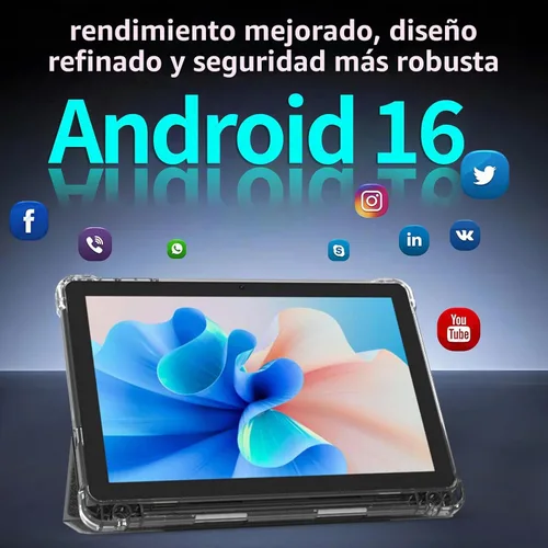 Vista 2 de Tableta Android 15 de 10 pulgadas, tabletas de 20 GB RAM 128 GB ROM 2 TB expandible, tableta PC con procesador Quad-Core de 2.0 Ghz con estuche