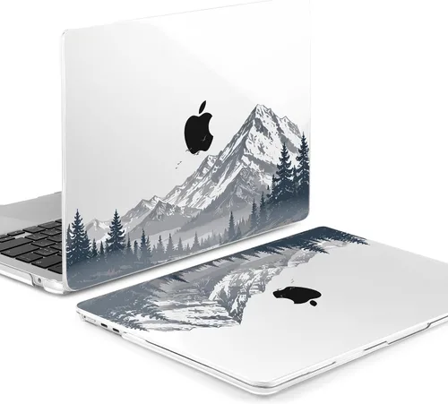 Vista 7 de Batianda Case for MacBook Air 15" 2026 M5 M4 M3 M2 Chip, Snow Mountain