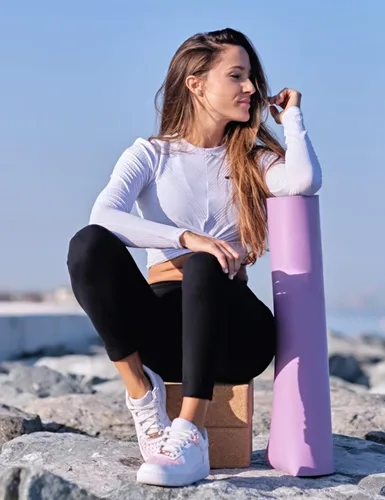 Vista 2 de Natural Feelings - Leggings de cintura alta para mujer, ultrasuaves, elásticos, opacos, ajustados, para yoga, talla única y talla extragrande