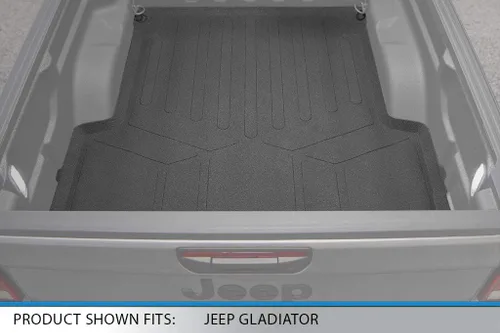 Vista 2 de SMARTLINER Juego de alfombrillas resistentes para todo clima de ajuste personalizado de 5 pies Compatible con Jeep Gladiator 2020-2025