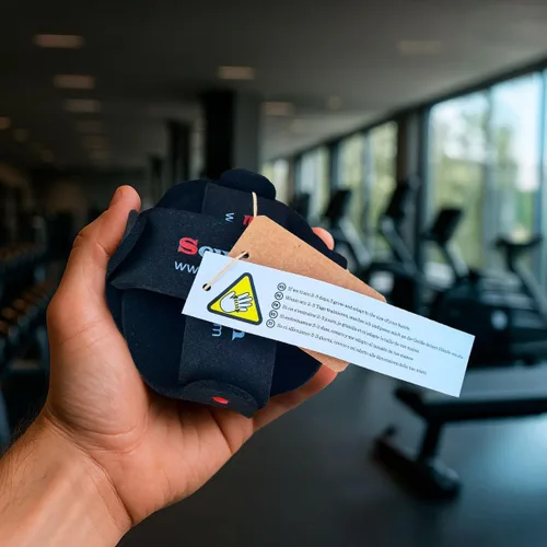 Vista 7 de Guantes de gimnasio anti-callo, acolchado adaptativo negro para entrenamiento con pesas, crossfit, fitness, protección de agarre cómodo