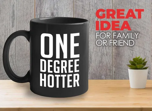 Vista 2 de Taza de café de graduación One Degree Hotter Colegios, estudiantes, graduados, clase de 2021, celebración, fiesta, estudiante, compañero de clase