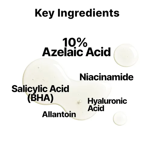 Vista 5 de DearMYDEW Suero de ácido azelaico 10% con niacinamida, ácido salicílico, alantoína, tratamiento de rosácea para aliviar el enrojecimiento facial