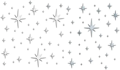 Vista 4 de 1 hoja de 82 calcomanías acrílicas de pared con diseño de estrella de espejo de estrella, color oro rosa, fáciles de pelar, autoadhesivas