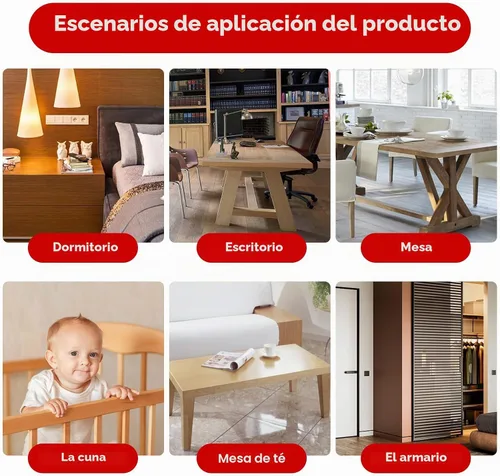 Vista 8 de Protector de esquina transparente de 20 pies con 4 esquinas, protector de esquina a prueba de bebés, protector de esquinas para muebles