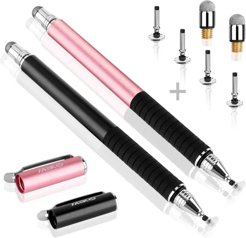 Vista 13 de MEKO Lápiz Universal, [Serie de Precisión 2 en 1] Lápices con Punta de Disco para Pantalla Táctil para Todas las Pantallas Táctiles Capacitivas