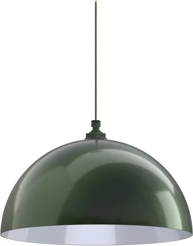 Vista 102 de Steel Lighting Co. Melrose - Lámpara colgante Montada en el techo Cúpula redonda de 18 pulgadas Estilo moderno contemporáneo de granja