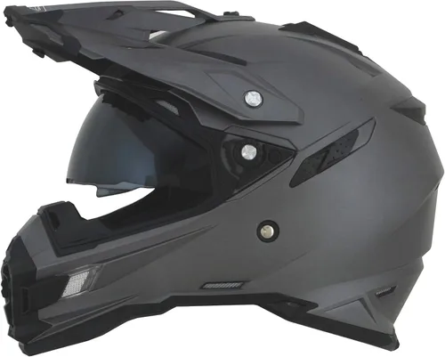 Vista 6 de GMAX FX-41DS - Casco de motocicleta unisex para adultos, estilo de máscara completa, M, Gris escarcha