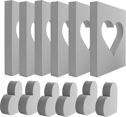 Vista 21 de BAOFALI 12 sellos de espuma moldeables grises de espuma de plástico seco, bloque de espuma para cortar y secar espuma para escultura, modelado