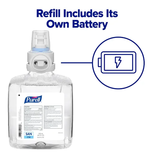 Vista 4 de PURELL MESSENGER 7518-DS-SLV - Soporte de suelo con dispensador automático CS8, grafito (paquete de 1)