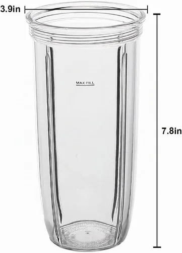 Vista 5 de Piezas de repuesto de 32 onzas con tapa y cuchilla de fácil giro, compatible con Nutribullet Blender Combo NutriBullet Pro 1000 y NutriBullet Select