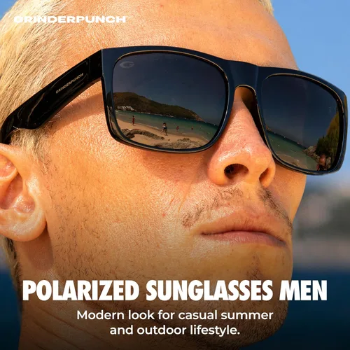 Vista 2 de grinderPUNCH Super Dark CAT 4 Gafas de sol XL XXL Big Head Extra Grandes Hombres