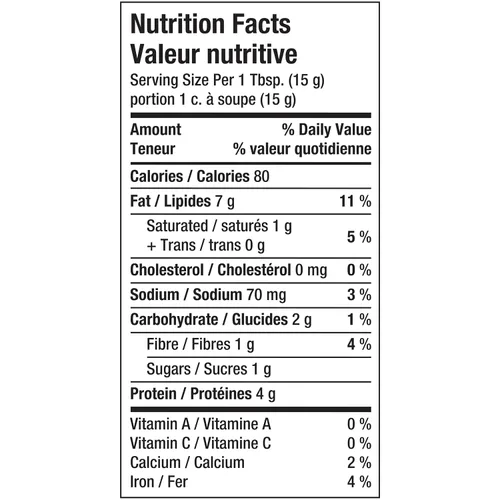Vista 2 de Kraft Mantequilla de maní natural con sal marina 26.46 oz 26.5oz {Importado de Canadá}