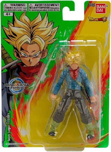 Vista 2 de Bandai America - Figura de acción Dragon Ball Evolve 5 Super Saiyan Trunks Dragonball Super Figura de acción de 5 pulgadas Evolve - Troncos Super