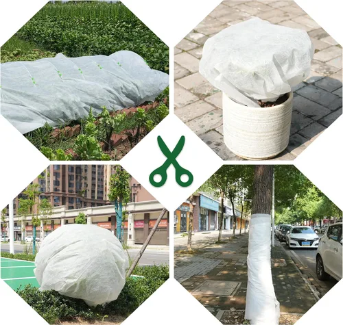 Vista 8 de Cubiertas para Plantas de 10 x 33 Pies Protección contra Congelación, 1.06 oz/yd² Tela de Cobertura de Hileras Flotante Grande y Gruesa