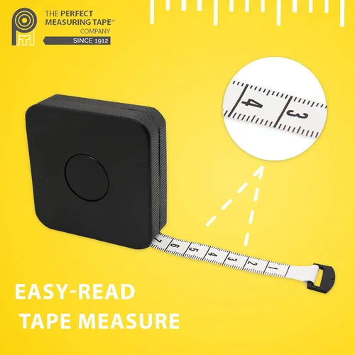 Vista 5 de Perfect Measuring Tape - Cinta métrica flexible extra larga (120 pulgadas). Cinta métrica retráctil de doble cara - Pulgadas a 120 y métrica a 9.8