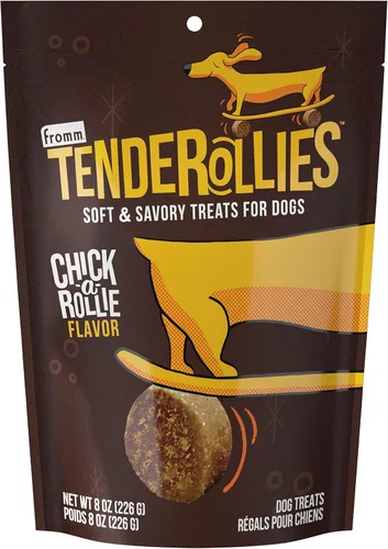 Vista 11 de Fromm Tenderollies Bac'n Chedd-a-Rollie - Golosinas para perros, suaves y saladas, receta de tocino, 8 onzas