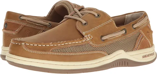 Vista 7 de Margaritaville Zapato náutico de encaje para hombre, color marrón claro, talla 9.5 de EE. UU
