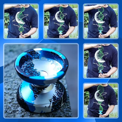 Vista 6 de WATIEOBOO C130 yoyo Profesional Sensible Yoyo Rodamiento para Principiantes Rodamiento No Sensible de Dedo Girar Yoyos Truco Yoyo Pro yoyos