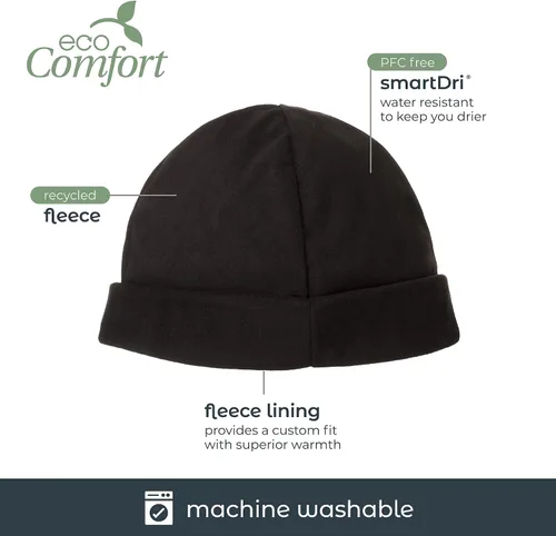 Vista 2 de isotoner Gorro con forro polar reciclado repelente al agua para hombre