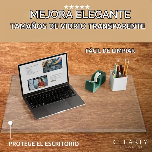 Vista 4 de Alfombrilla de escritorio de vidrio templado y almohadilla de escritorio