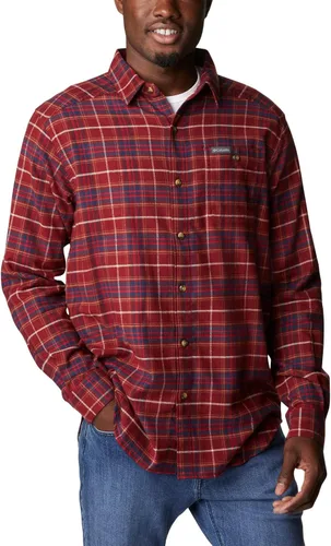 Vista 75 de Columbia Men's Cornell Woods Flannel Long Sleeve Shirt Negro