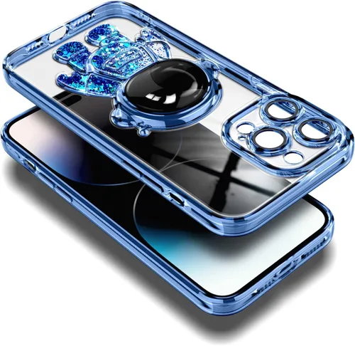 Vista 4 de NGB Supremacy Funda compatible con iPhone 11 (6.1 pulgadas) con protector de pantalla de vidrio templado/correa para la muñeca, purpurina flotante