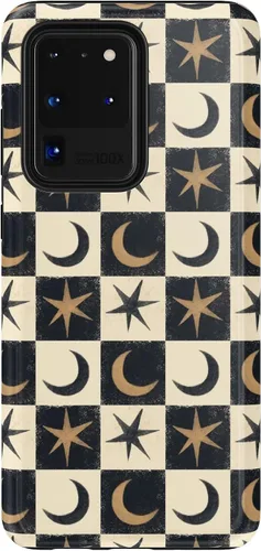 Vista 437 de Casely Funda para Galaxy S9 Postura de cadáver Yoga de esqueleto Diseño protector delgado esencial de doble capa