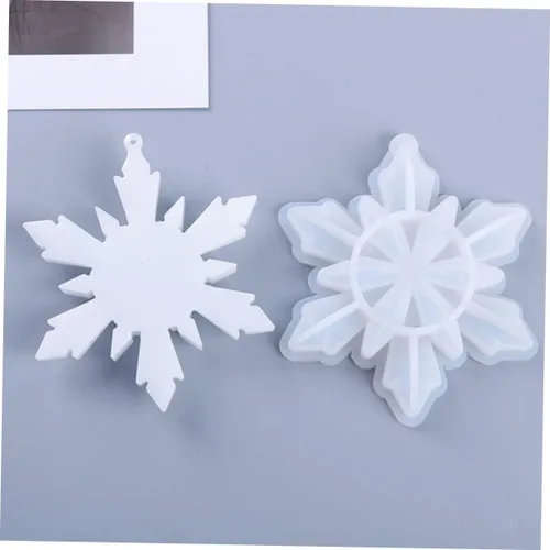 Vista 4 de Encantos de joyería de silicona de copo de nieve cómodos y fáciles de limpiar