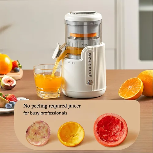 Vista 3 de Exprimidor eléctrico portátil de cítricos, exprimidor de naranja recargable portátil y exprimidor de limón con USB recargable, operación de un solo