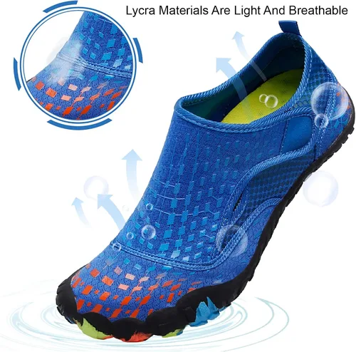 Vista 5 de L-RUN Zapatos de agua atléticos para senderismo para hombre y mujer