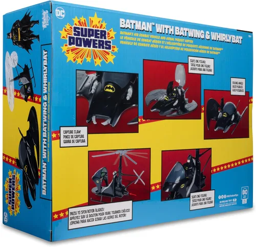 Vista 23 de McFarlane Juguetes - DC Super Powers Batman con Batwing y Whirlybat, pack de 3, etiqueta dorada, Exclusivo de Amazon