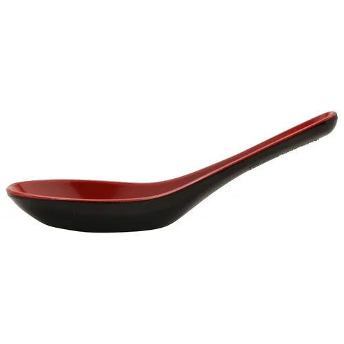 Vista 4 de G.E.T. 6026-RB - Cuchara de sopa de 0.6 onzas, resistente a la rotura, apta para lavavajillas, de plástico de melamina, colección Fuji