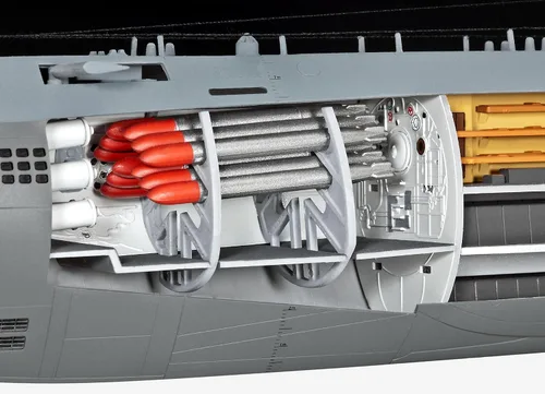 Vista 4 de Revell Germany, juego de modelo de submarino 05078 1/144 tipo XXI con interior RVL05078
