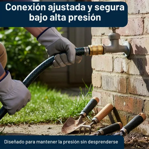 Vista 8 de DBR Tech® Adaptador de manguera hembra a hembra Conector de manguera de jardín resistente a prueba de fugas, accesorios de latón de agua GHT