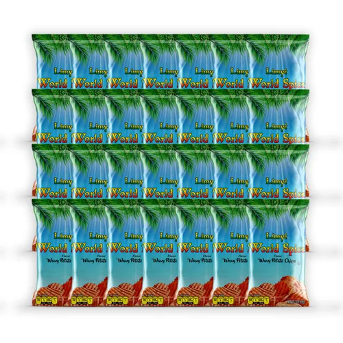 Vista 9 de Limyé Papas fritas, sabor a especias mundiales, certificado Kosher, sin alérgenos, sin OMG, sin gluten, papas fritas veganas, 3 onzas (4P)