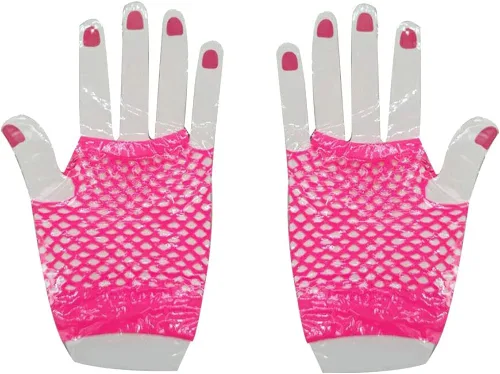 Vista 4 de ink2055 Guantes de malla de malla sin dedos para fiesta de despedida de soltera
