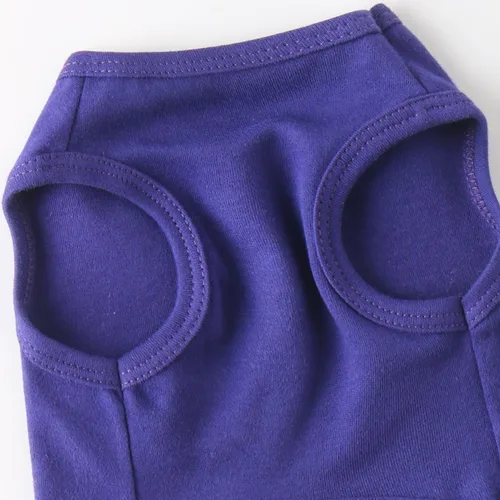Vista 7 de Camisetas para perros pequeños con patrón de cara de perro de seguridad, tela ligera transpirable, suéter casual para perros pequeños, ropa