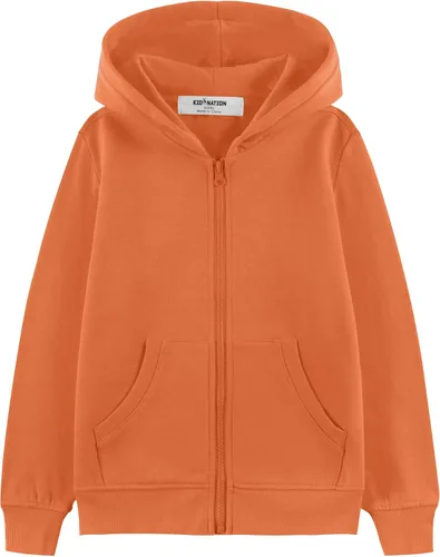 Vista 10 de Kid Nation Sudadera con capucha para niños o niñas de 4 a 12 años Negro
