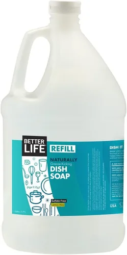 Vista 15 de Better Life Jabón para platos sin sulfato, resistente a la grasa y suave para las manos, granada, 22 onzas