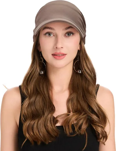 Vista 2 de ZLYC Gorro de quimioterapia de verano para mujer marrón (Plain Brown)
