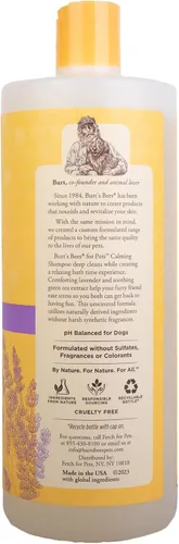 Vista 8 de BURT'S BEES FOR PETS Champú calmante para perros, lavanda y té verde, 32